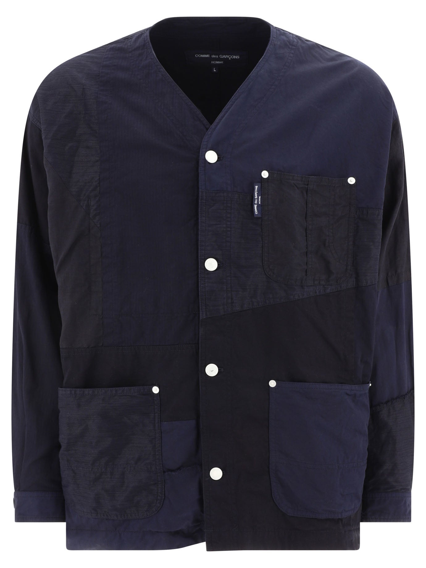 Patchwork Jacket Jackets Blue - 1