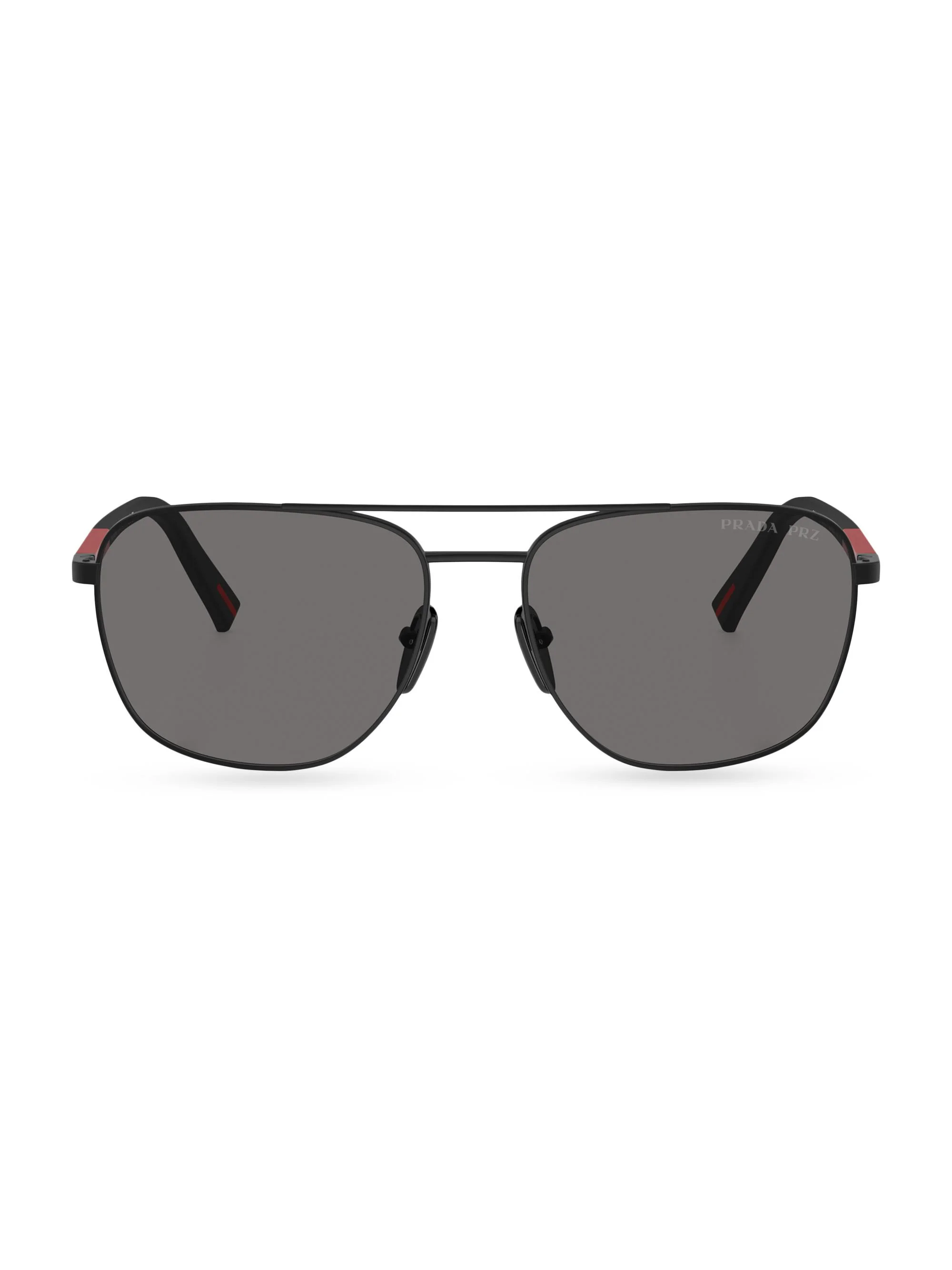 Men's PS 54ZS 60MM Oval Sunglasses - Matte Black Grey - 1