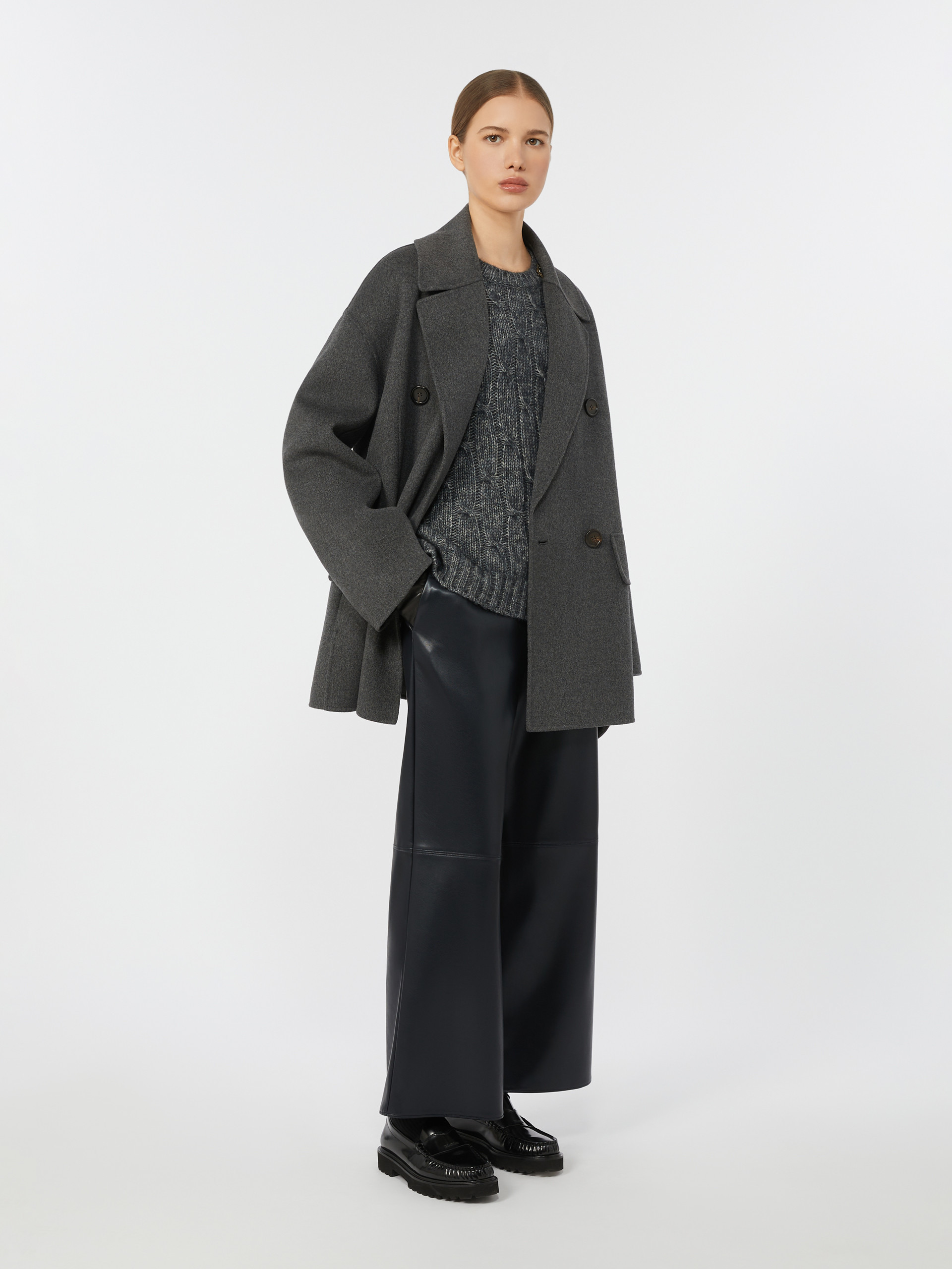 CABARET Boxy jumper in alpaca and cotton - 2