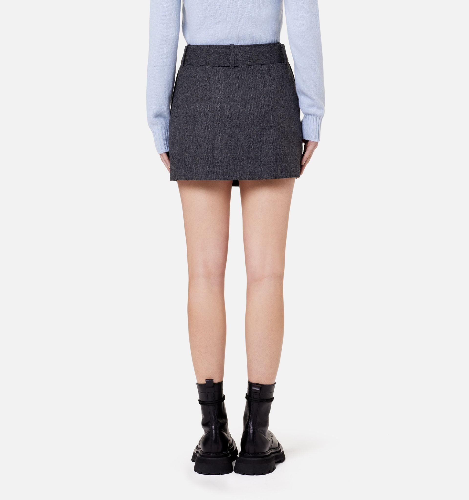 Belted Mini Skirt - 6