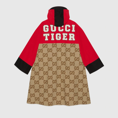 GUCCI Gucci Tiger jumbo GG canvas anorak coat outlook