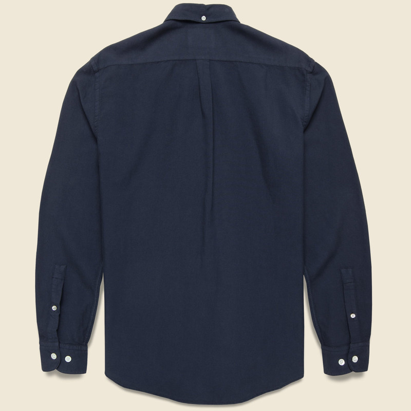 Portuguese Flannel Belavista Oxford Shirt - Navy outlook