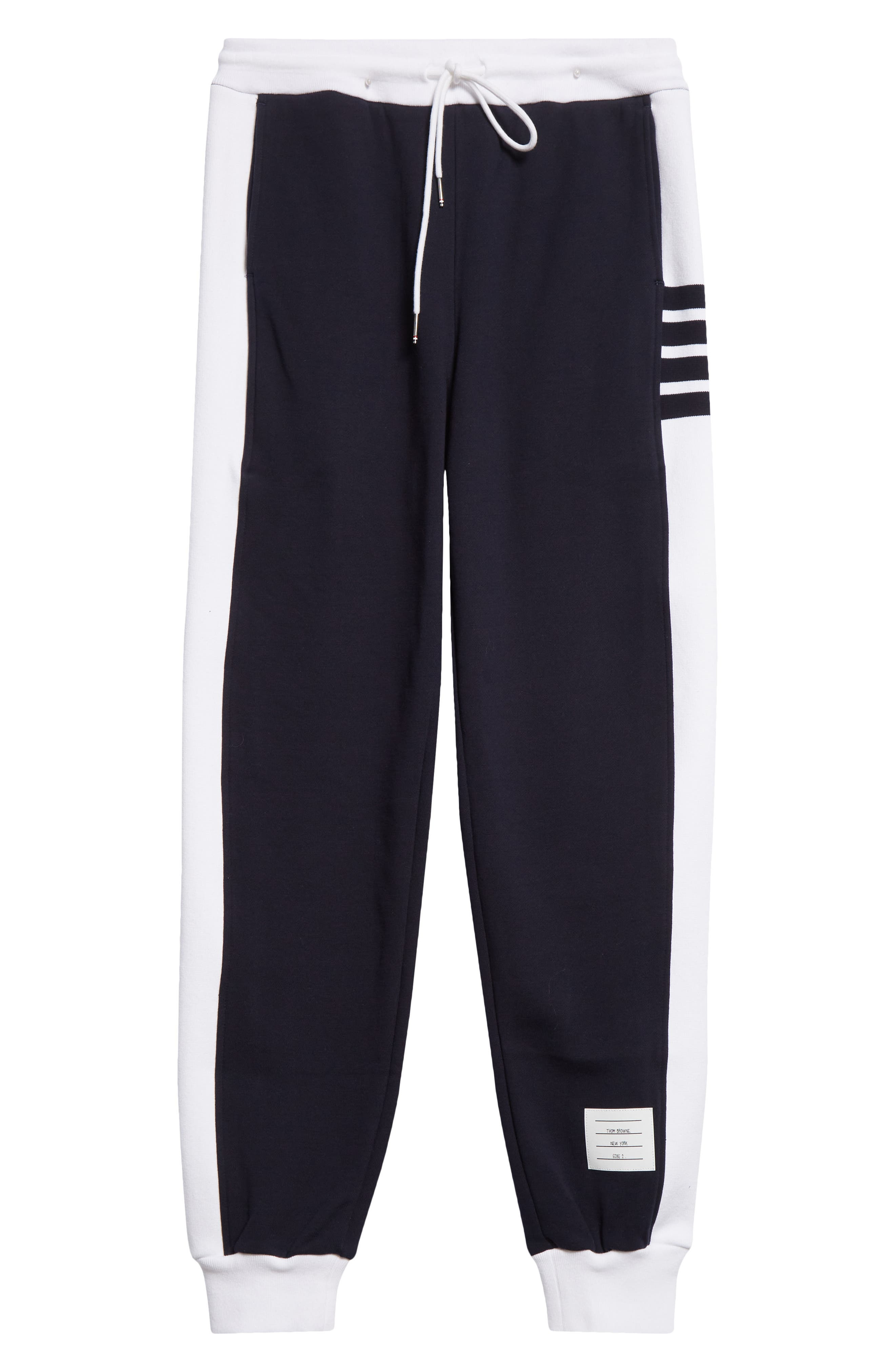 Thom Browne 4-Bar French Terry Joggers in Navy at Nordstrom - 6