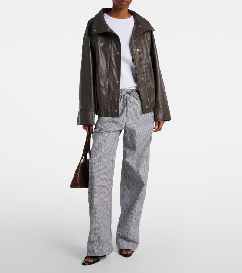 RÓHE Checked cotton-blend pajama pants outlook