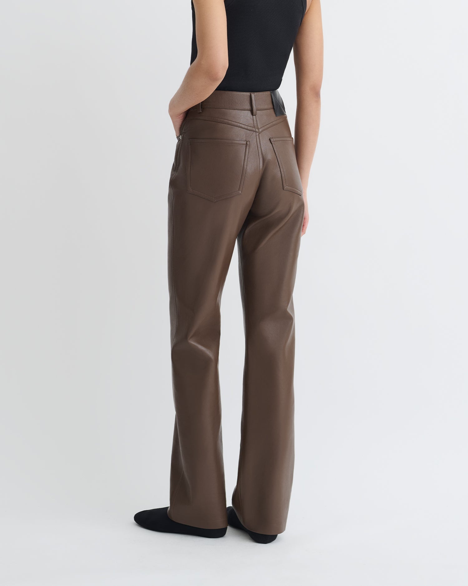 Regenerated Leather Pants - 5