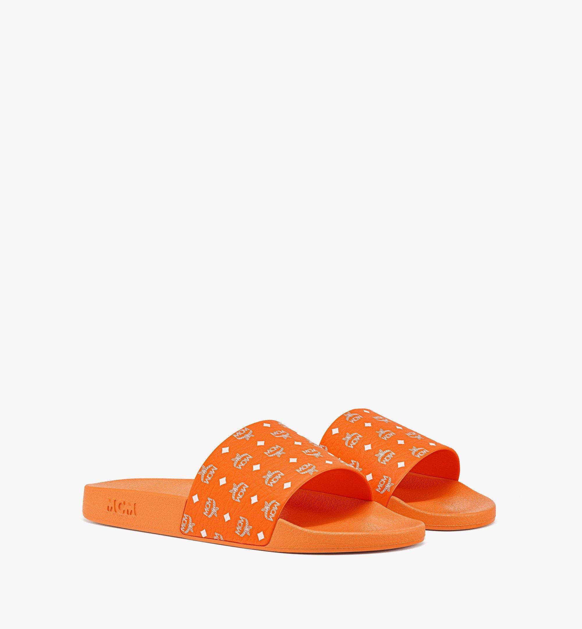 Men’s Monogram Print Rubber Slides - 1