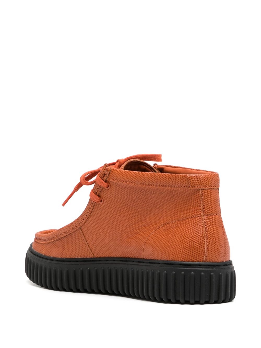 round-toe lace-up boots - 3