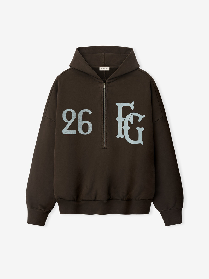 Baseball Club Half Zip Hoodie 1