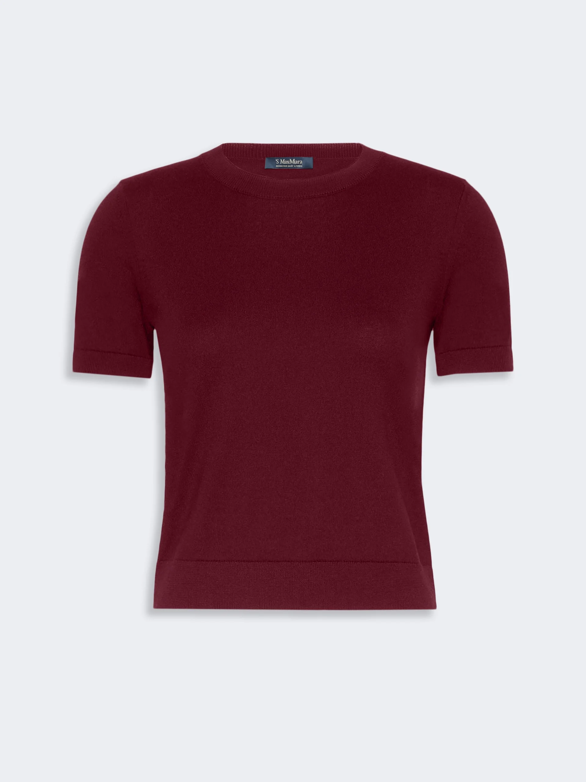 GIULIETTA Cashmere, cotton and silk yarn jumper - DARK RED - 1