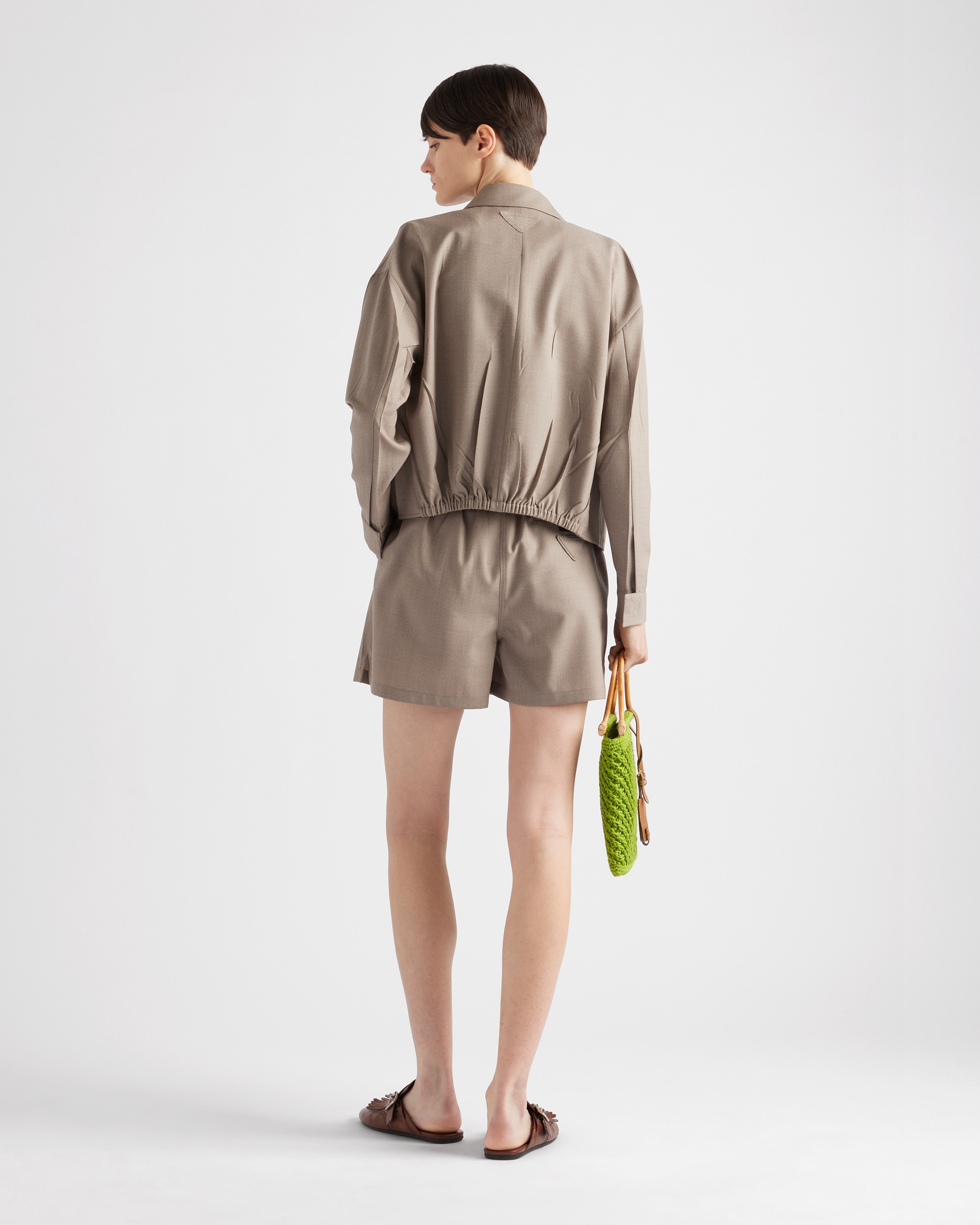Mouliné wool blouson jacket - 5