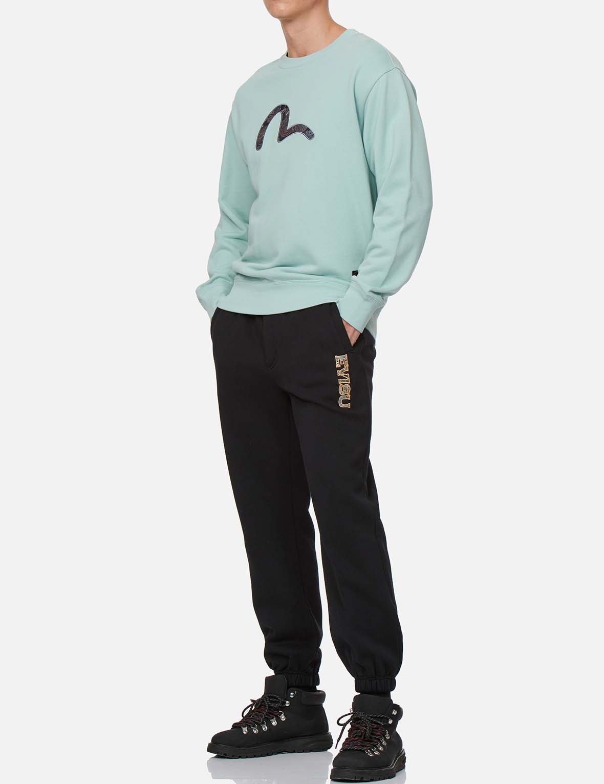 KAMON BROCADE APPLIQUÉ SWEATPANTS - 6
