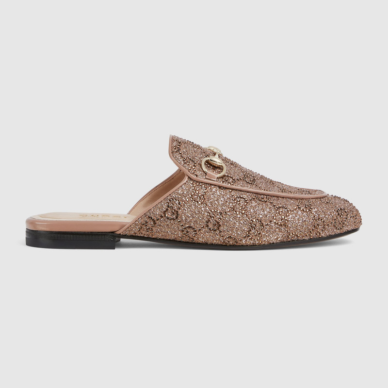 Women's crystal Princetown slipper 1