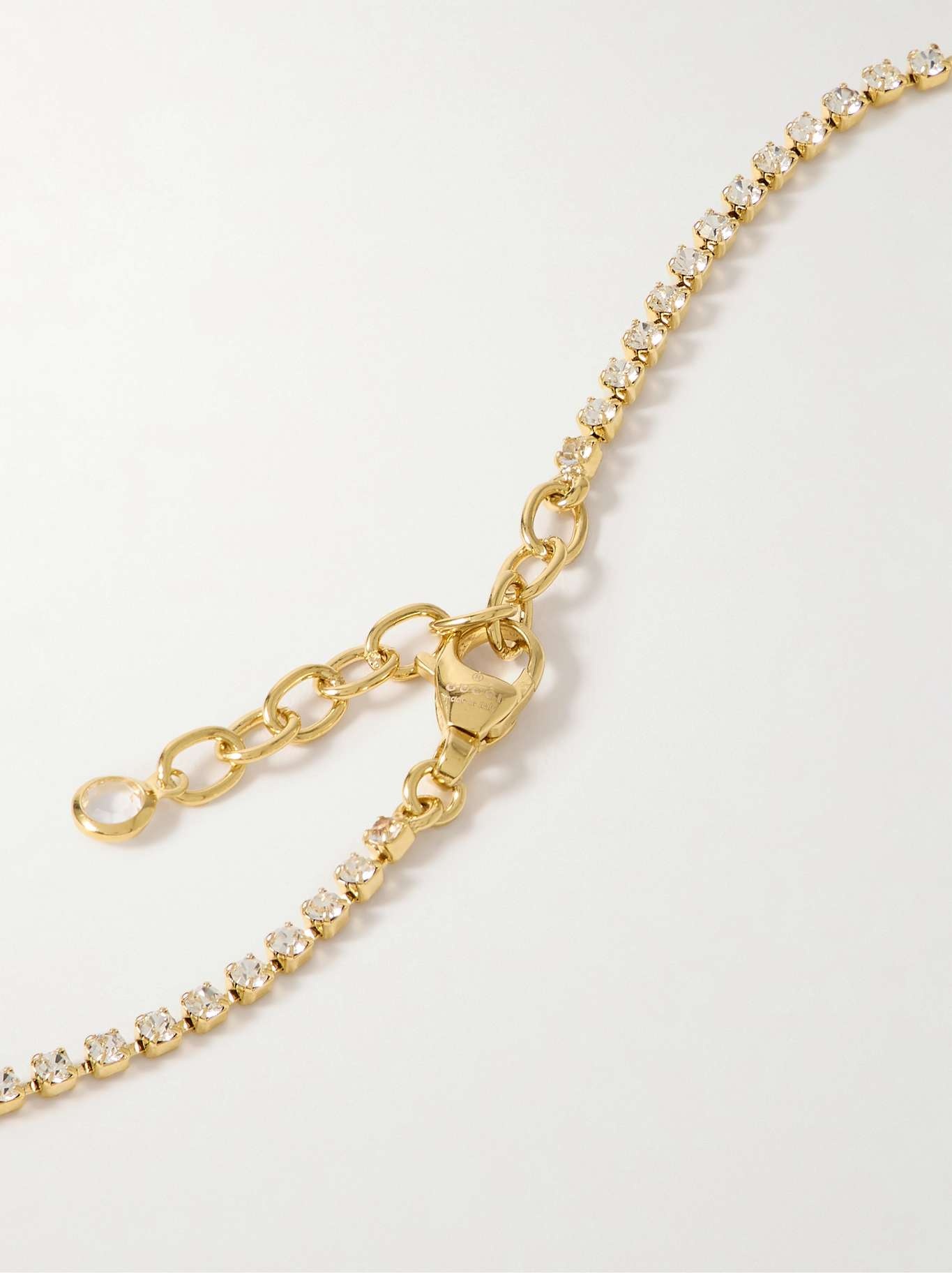 Blondie gold-tone, faux-pearl and crystal necklace - 3