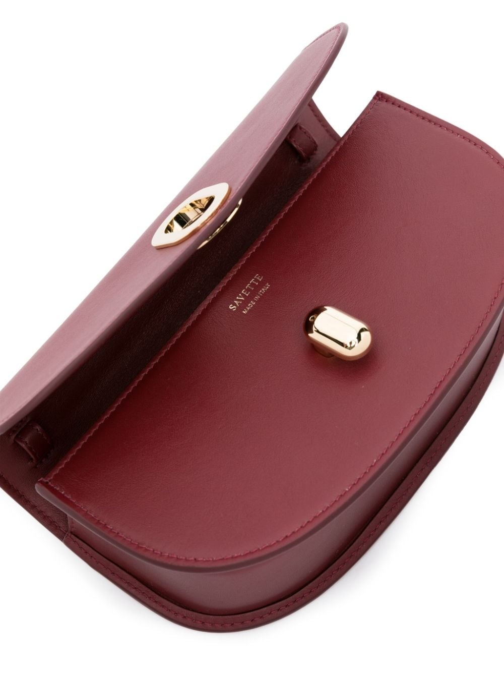 Tondo Crescent leather crossbody bag - 4