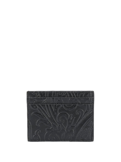 Etro paisley print card holder outlook