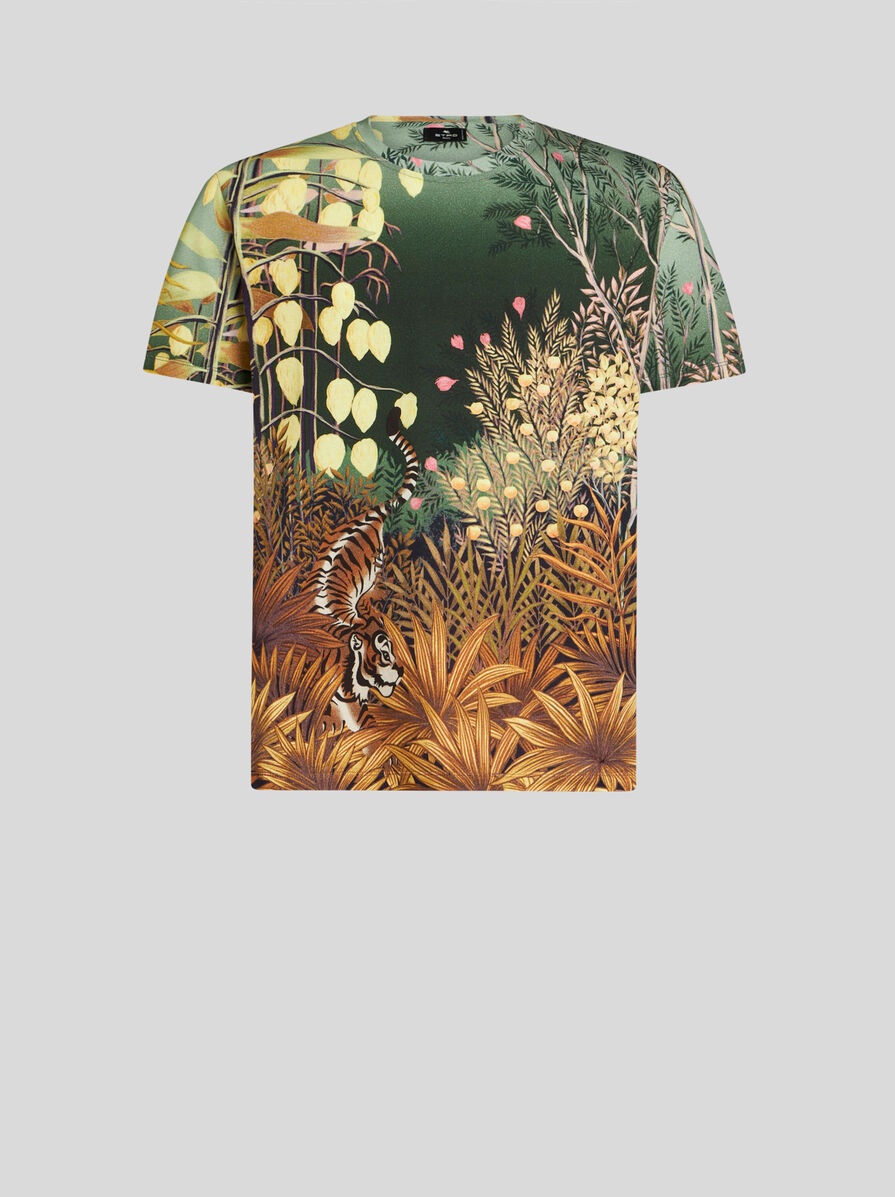 PRINTED COTTON T-SHIRT - 1