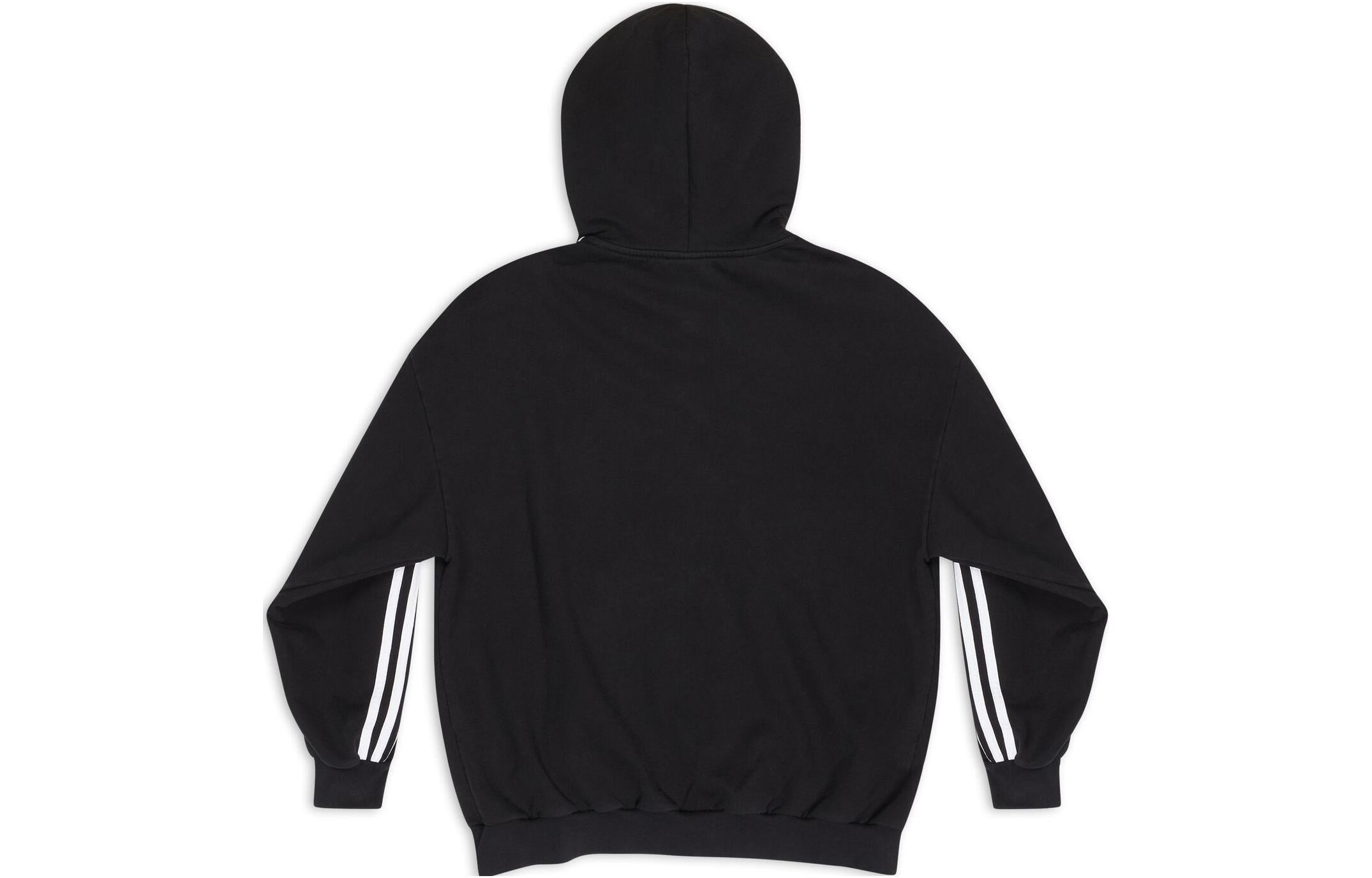 Balenciaga x adidas Zip-Up Hoodie 'Black White' 723754TNVN28482 - 2