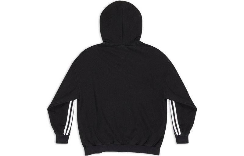 adidas Balenciaga x adidas Zip-Up Hoodie 'Black White' 723754TNVN28482 outlook
