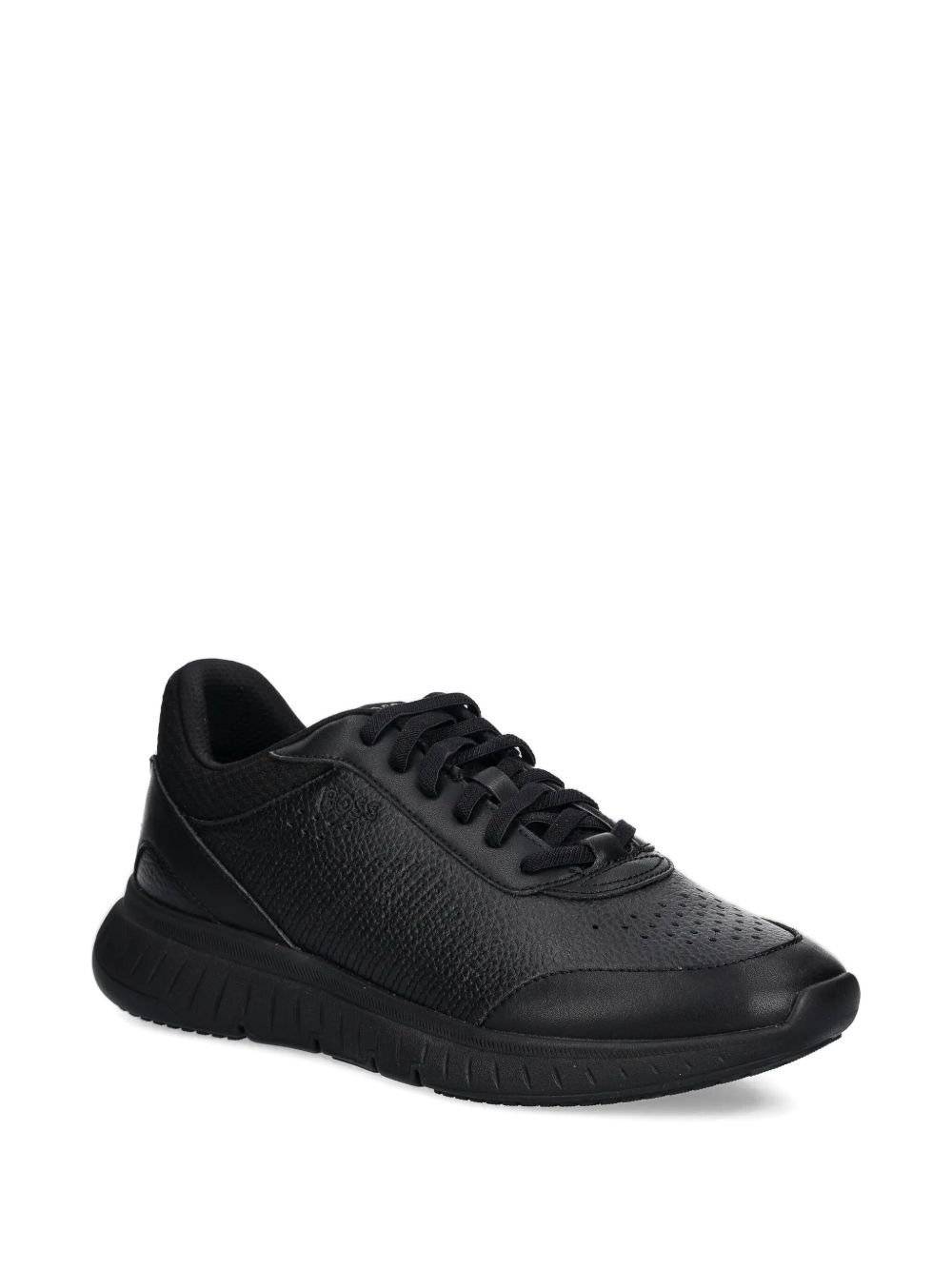perforated leather sneakers - 2