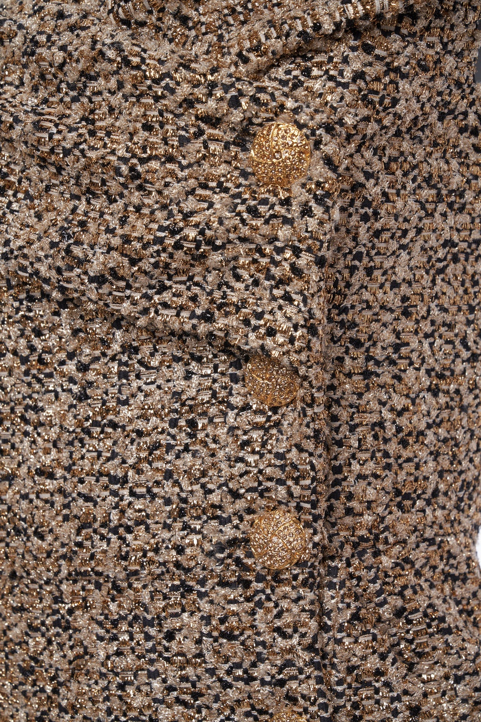 LUREX TWEED OFF THE SHOULDER DRESS - 3