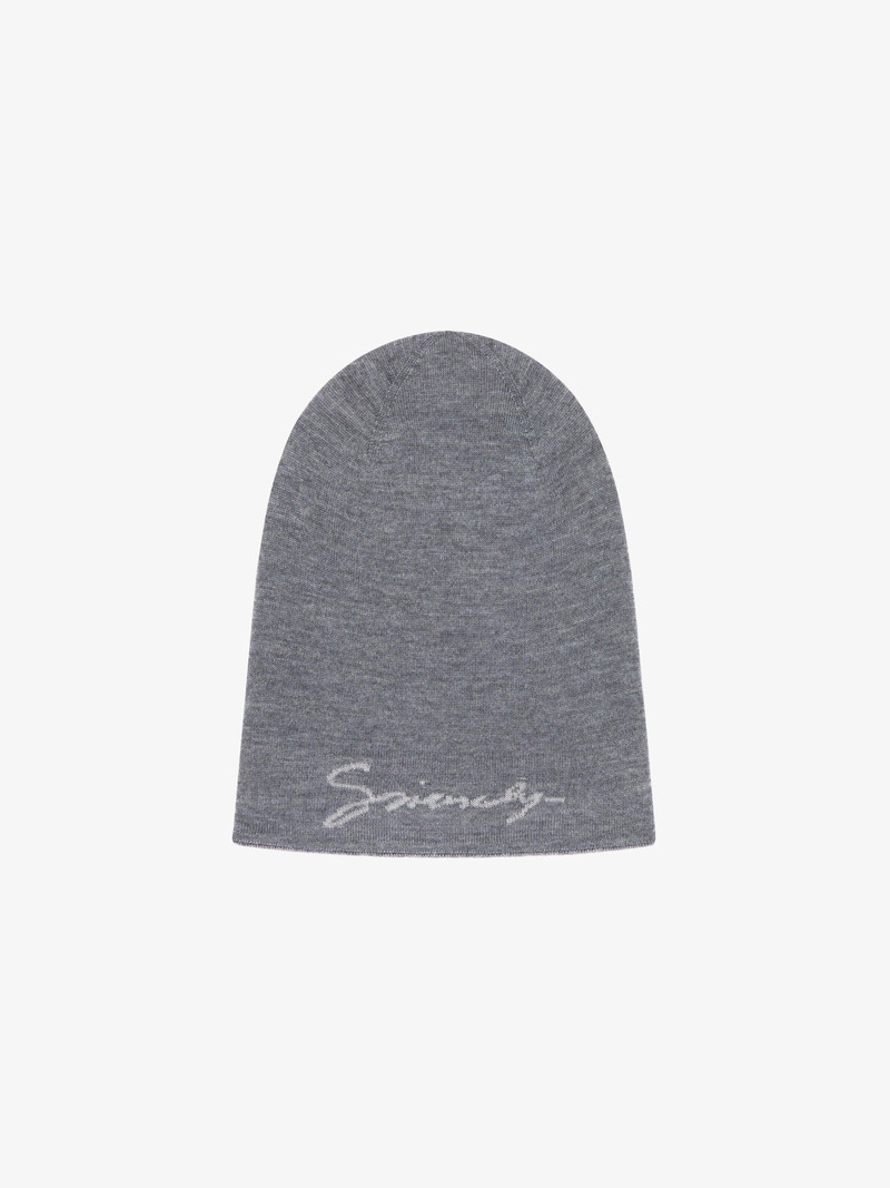 GIVENCHY MONOGRAM 72 DOUBLE SIDED BEANIE IN WOOL 3