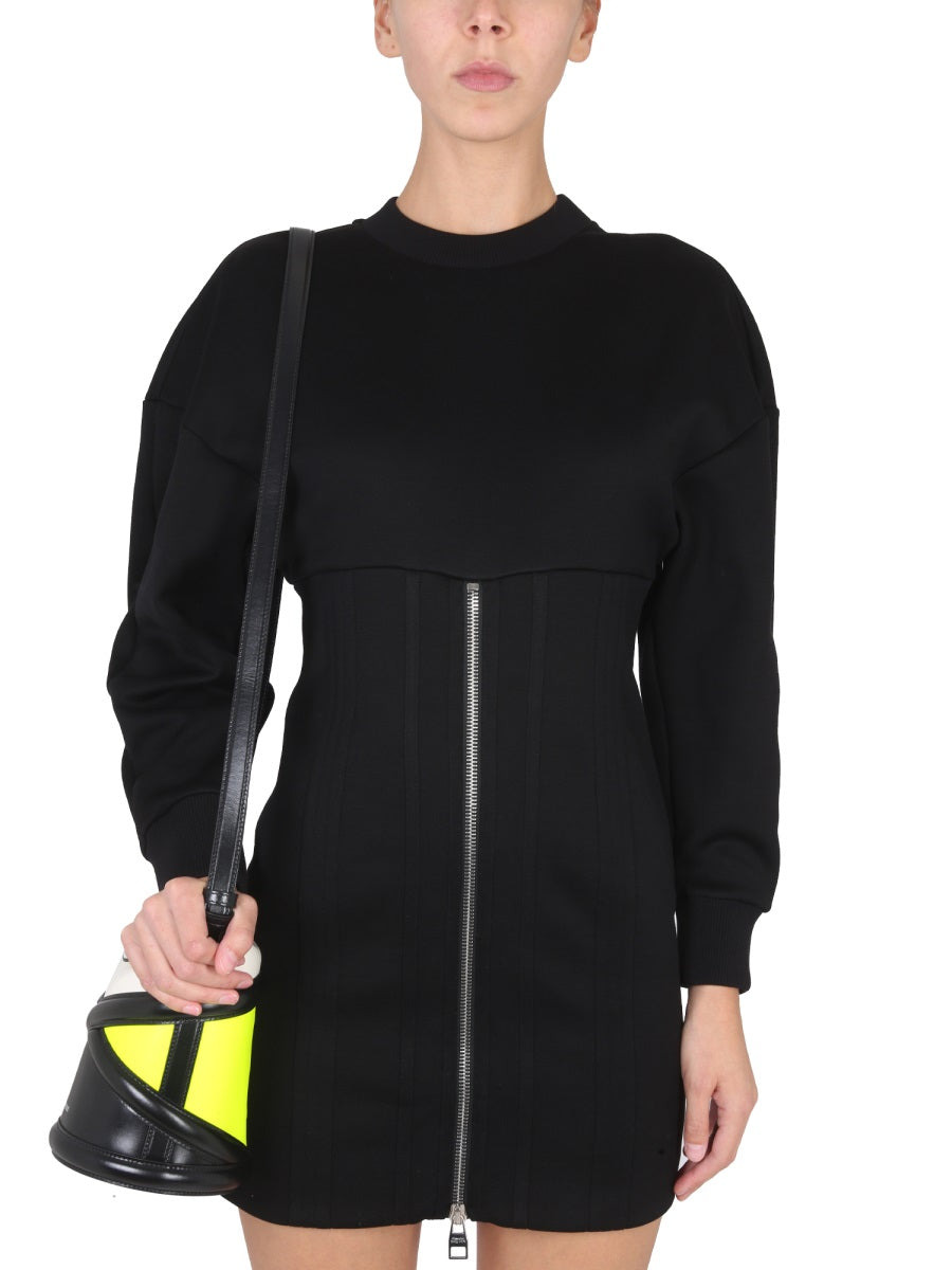 Alexander Mcqueen Women Mini Dress With Cocoon Sleeves - 4