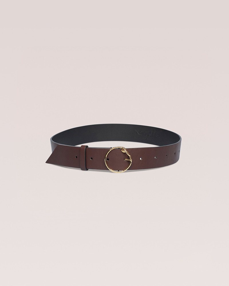 Nanushka DAILEY - Constructed belt - Dark brown/Black outlook