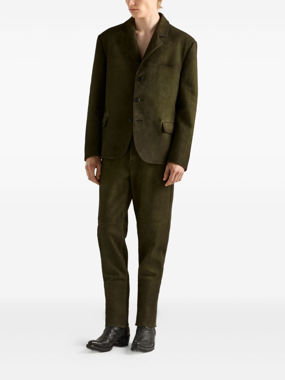three-button notch-lapel blazer - 2