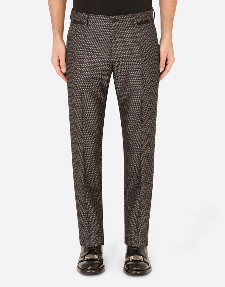 Tailored jacquard pants - 1