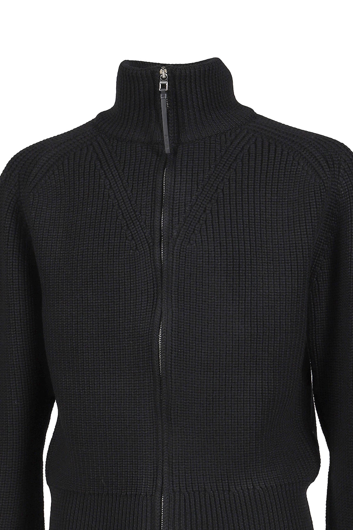 LE CARDIGAN ZIPPE MERINO / BLK - 4