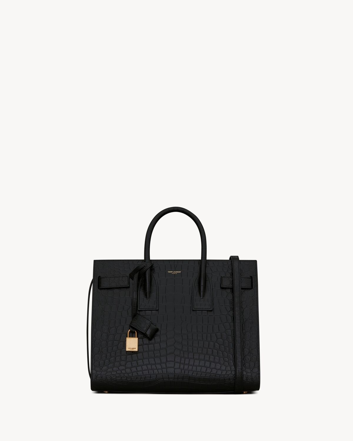 SAC DE JOUR SMALL IN MATTE EMBOSSED CROCODILE LEATHER - 1