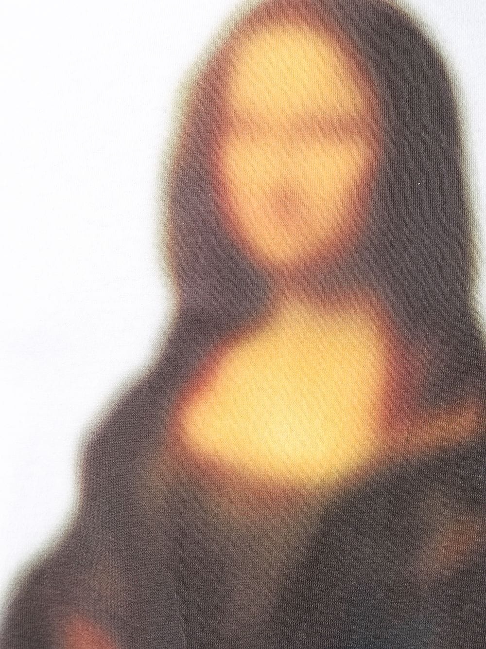 Blurred Monalisa print T-shirt - 5