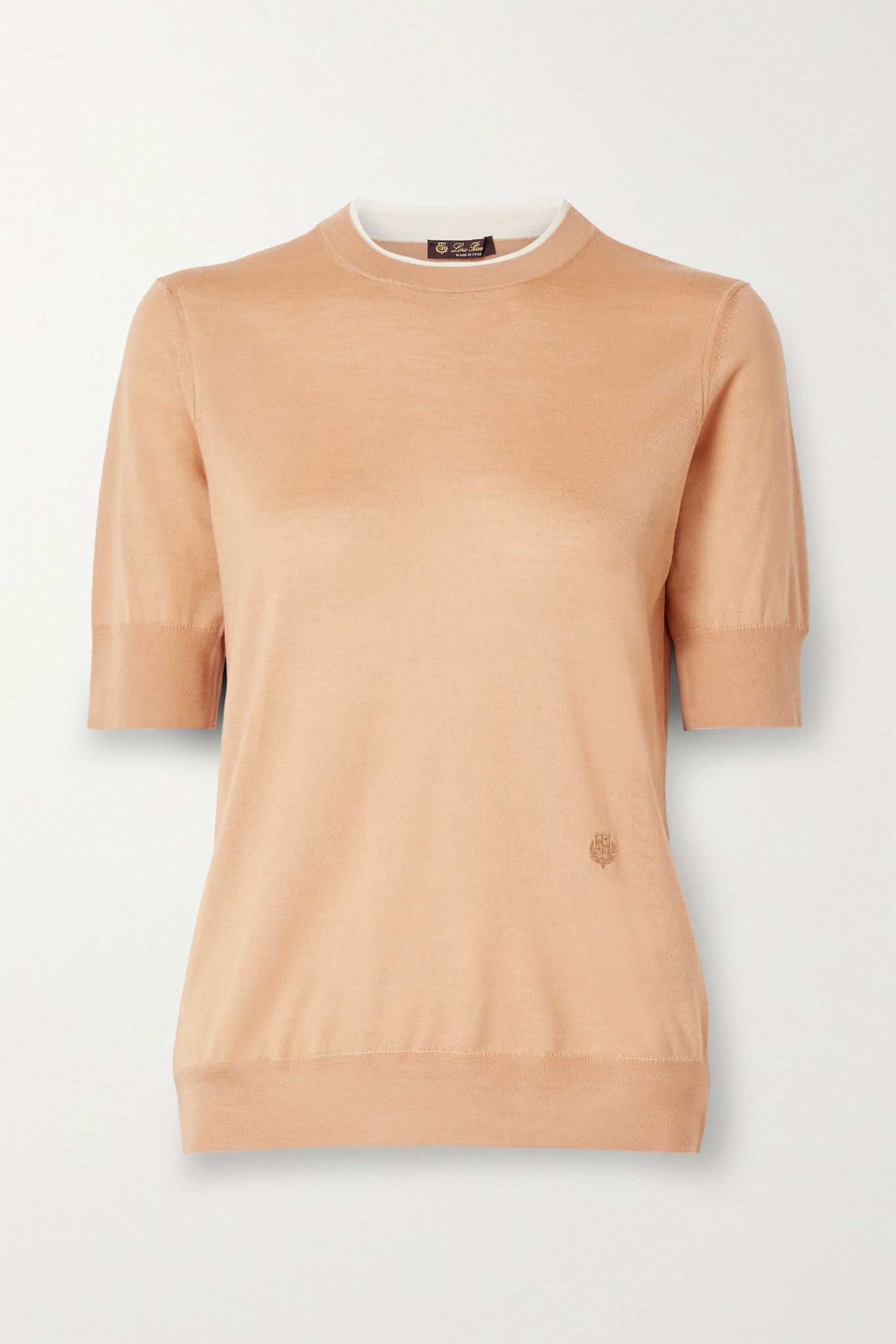 Cashmere and silk-blend sweater - 1