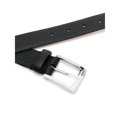 Maison Margiela Black belt with silver buckle outlook