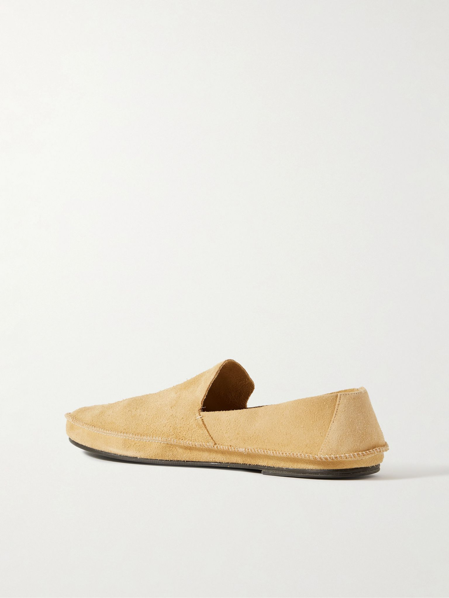Tyler Textured-Leather Loafers Yellow - 4