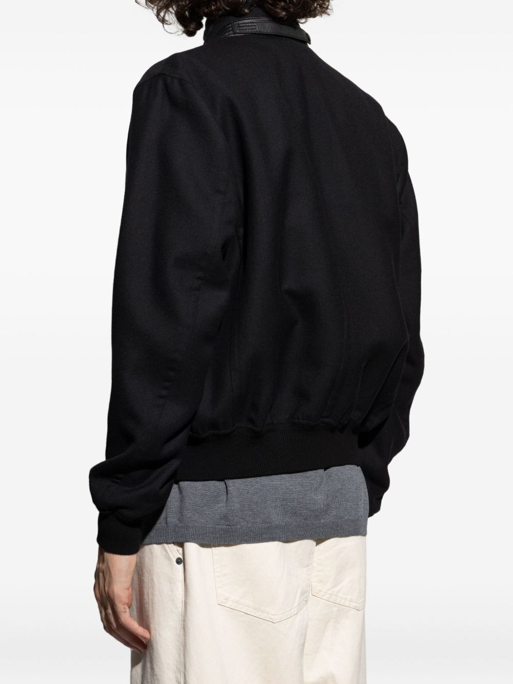 zip-fastening bomber jacket - 4