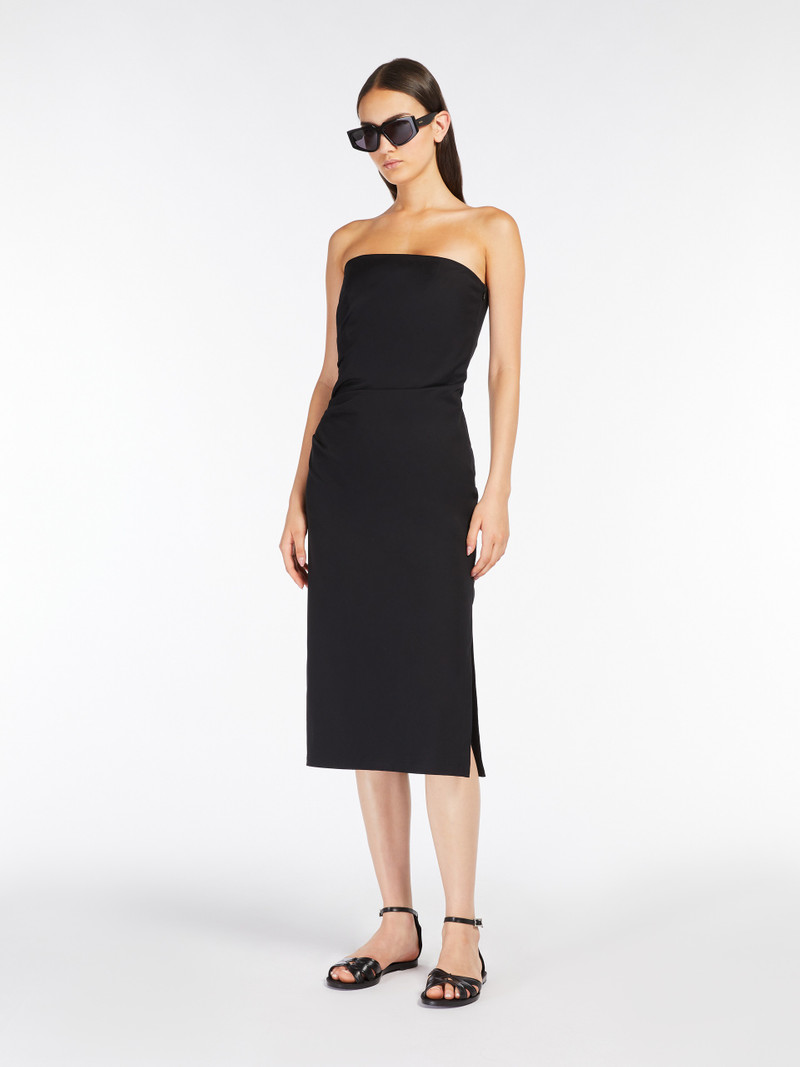 Max Mara AGAMIA Gabardine bustier dress outlook