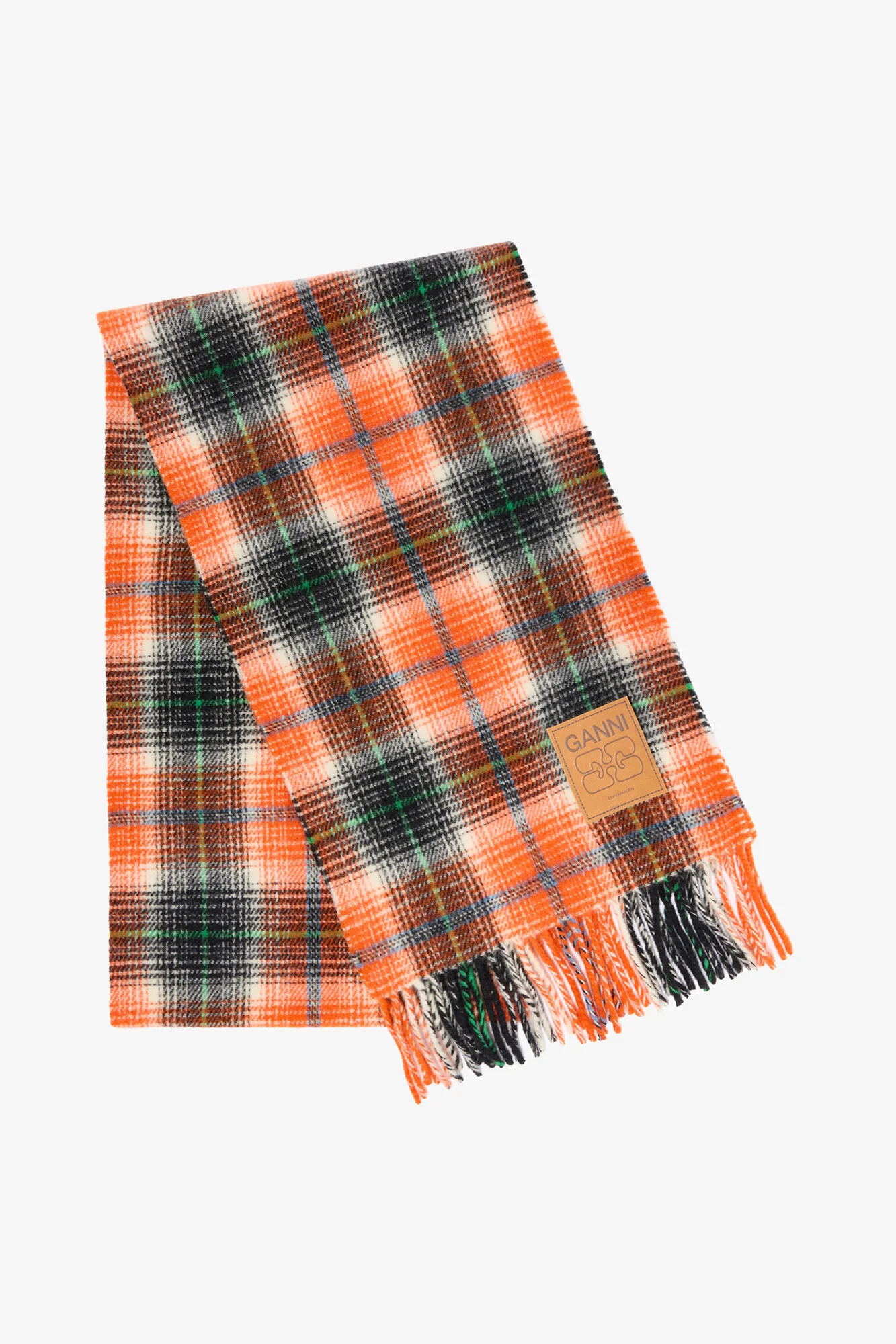 SCARF IN CHECK WOOL - 1