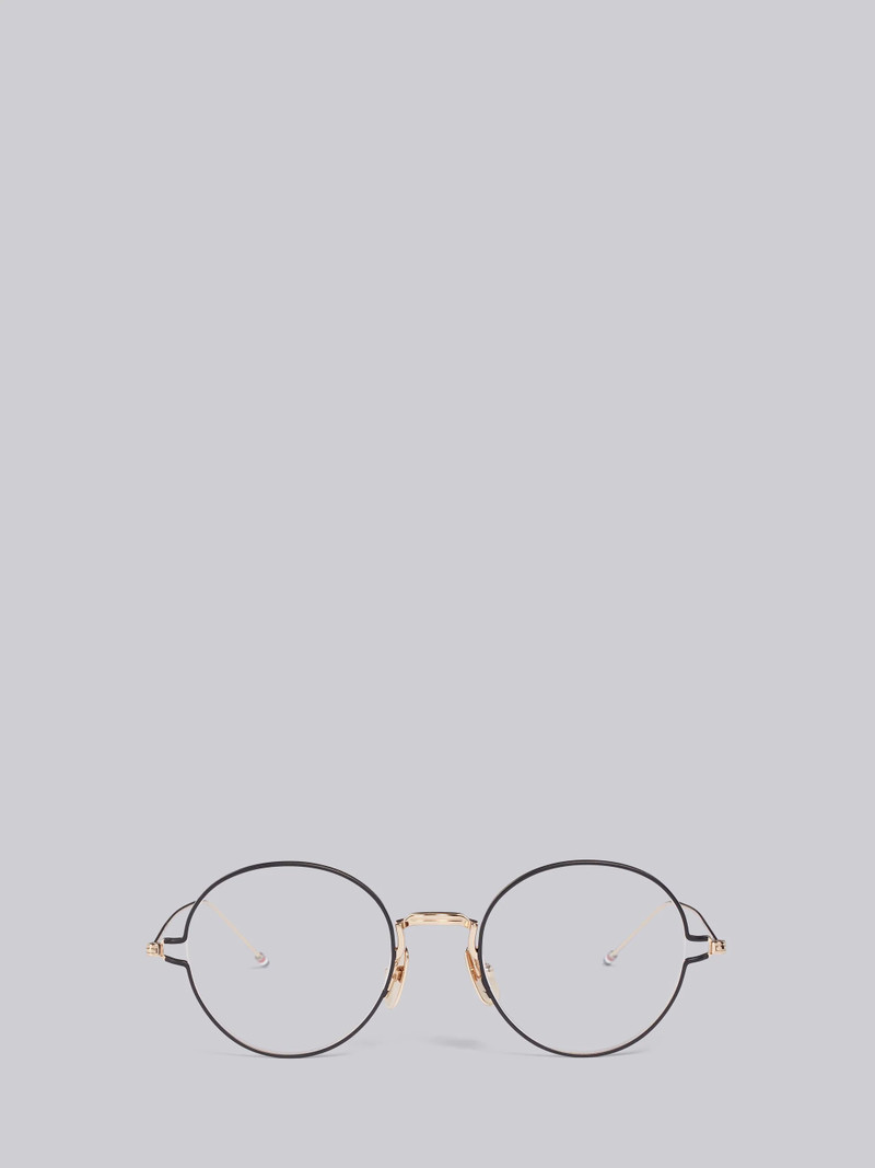TB915 - Gold Round Eye Glasses 1