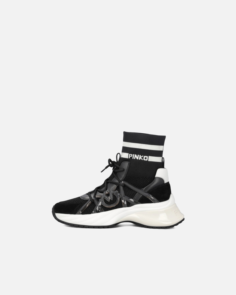PINKO ARIEL SNEAKERS WITH KNIT SOCK DETAIL outlook