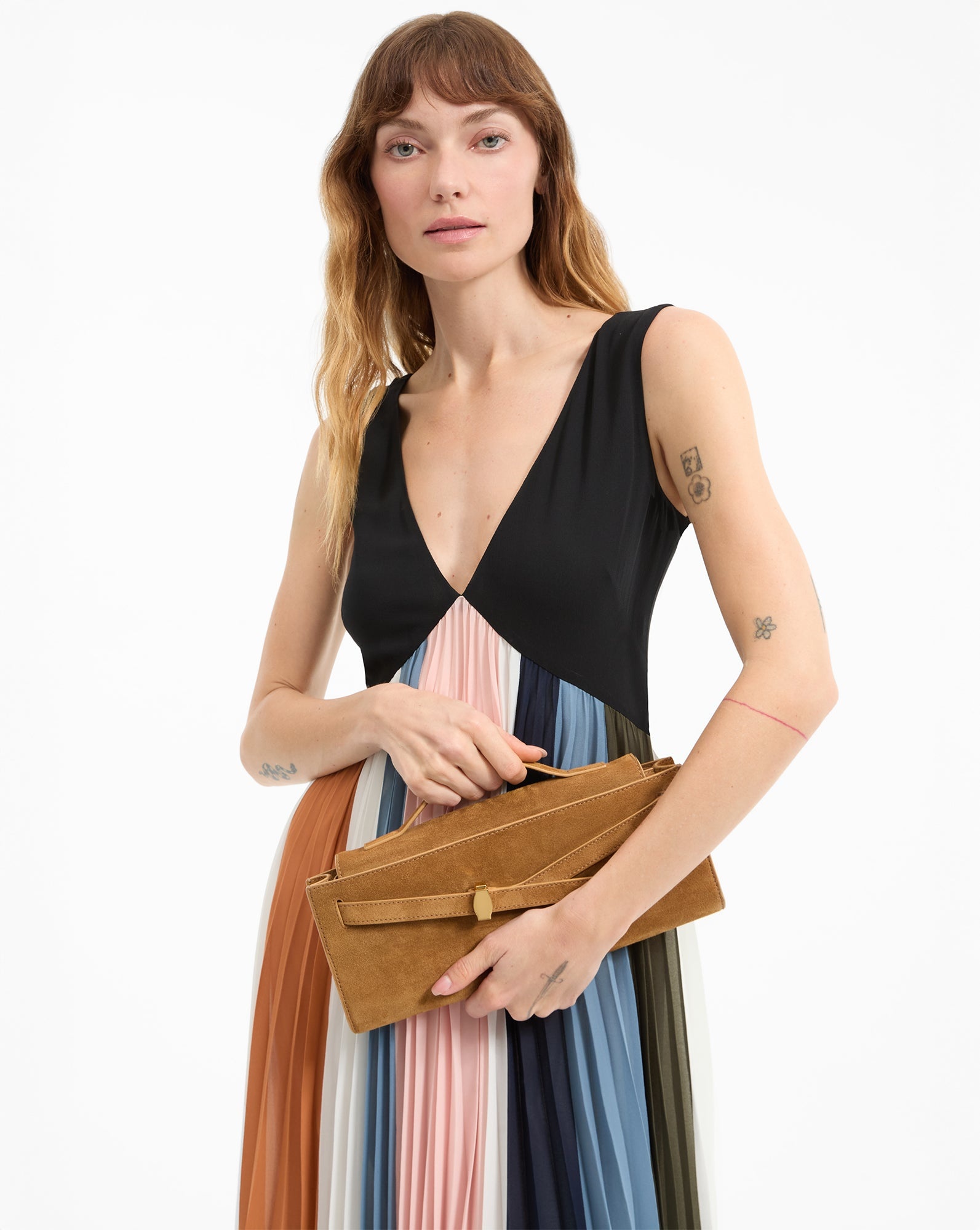 VERONICA BEARD SUEDE DASH CLUTCH - 2