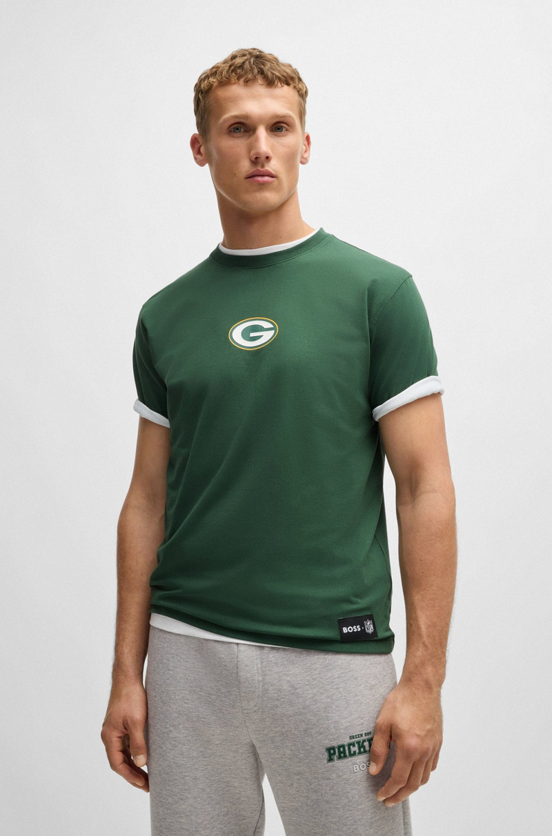 BOSS X NFL STRETCH-COTTON T-SHIRT WITH SPECIAL BRANDING 2