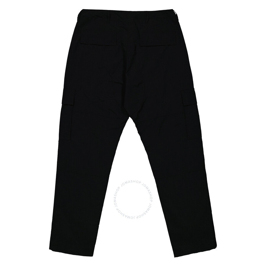 Marcelo Burlon Men's Black White Cross Logo Cargo Pants - 6
