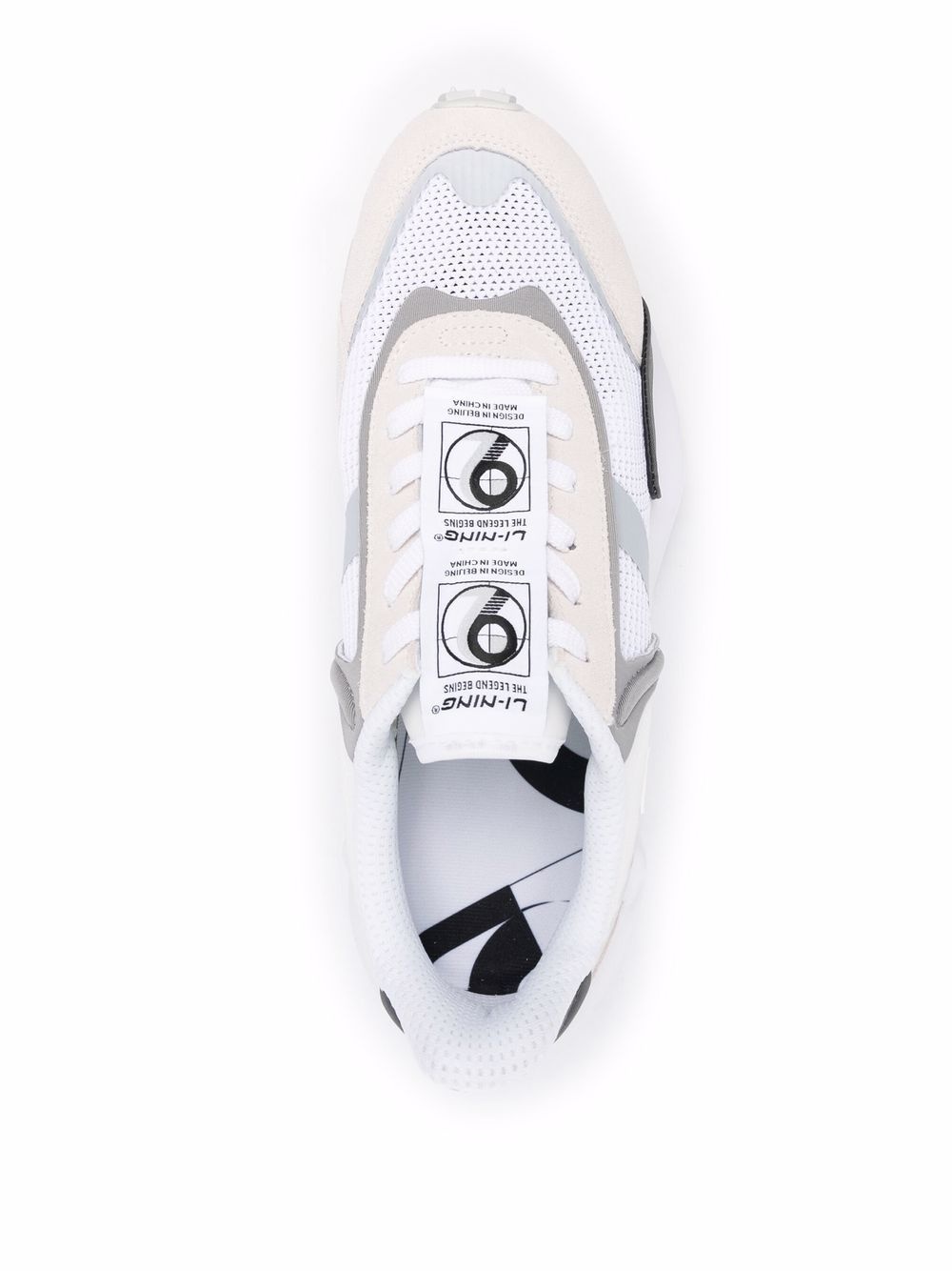 panelled ridged sneakers - 4