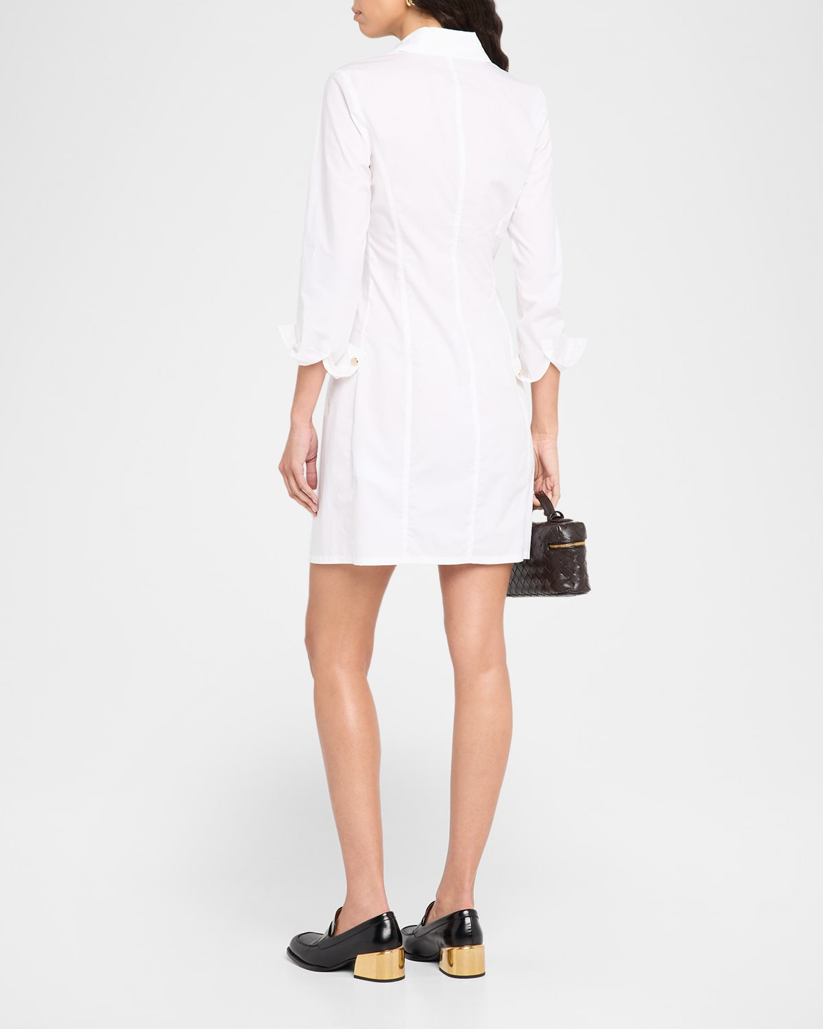 Cotton Poplin Mini Shirtdress - 3