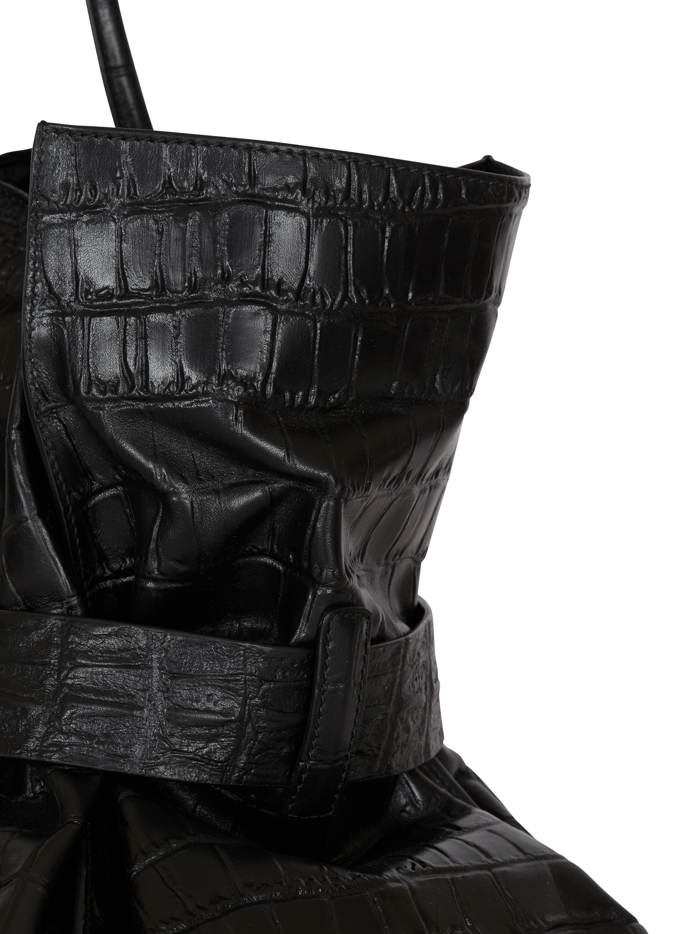 XL Anthem bag in embossed crocodile-print calfskin - 5