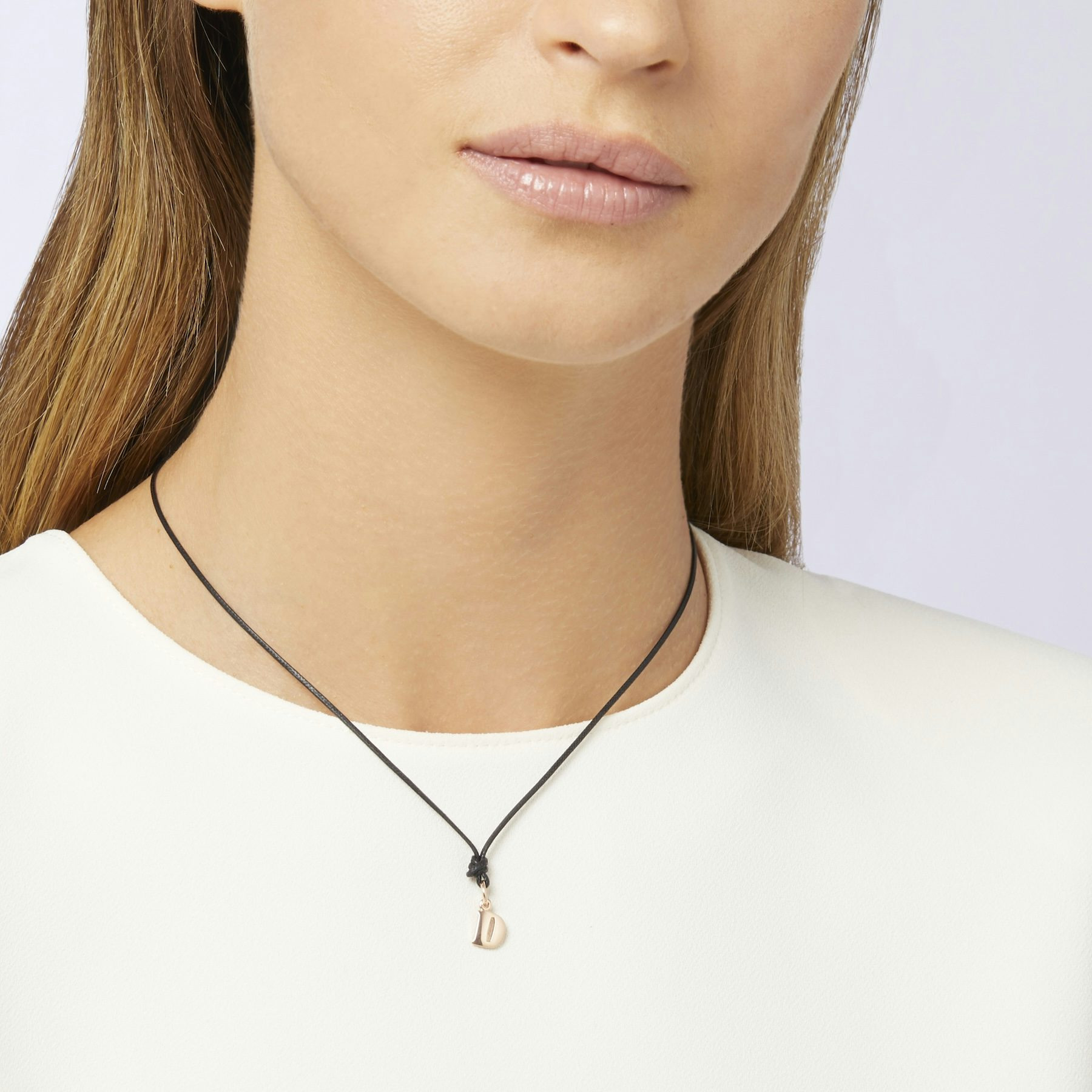 ROSE GOLD LETTER D CHARM - 2