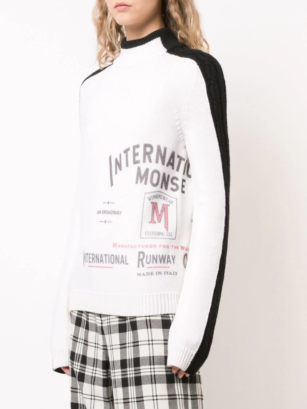 International Monse-print mock neck jumper - 3