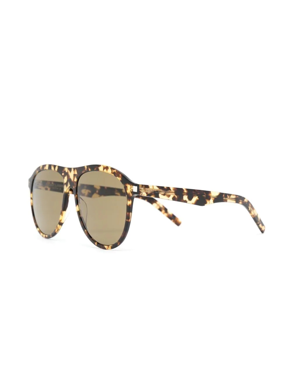 aviator-frame tortoiseshell-effect sunglasses - 2