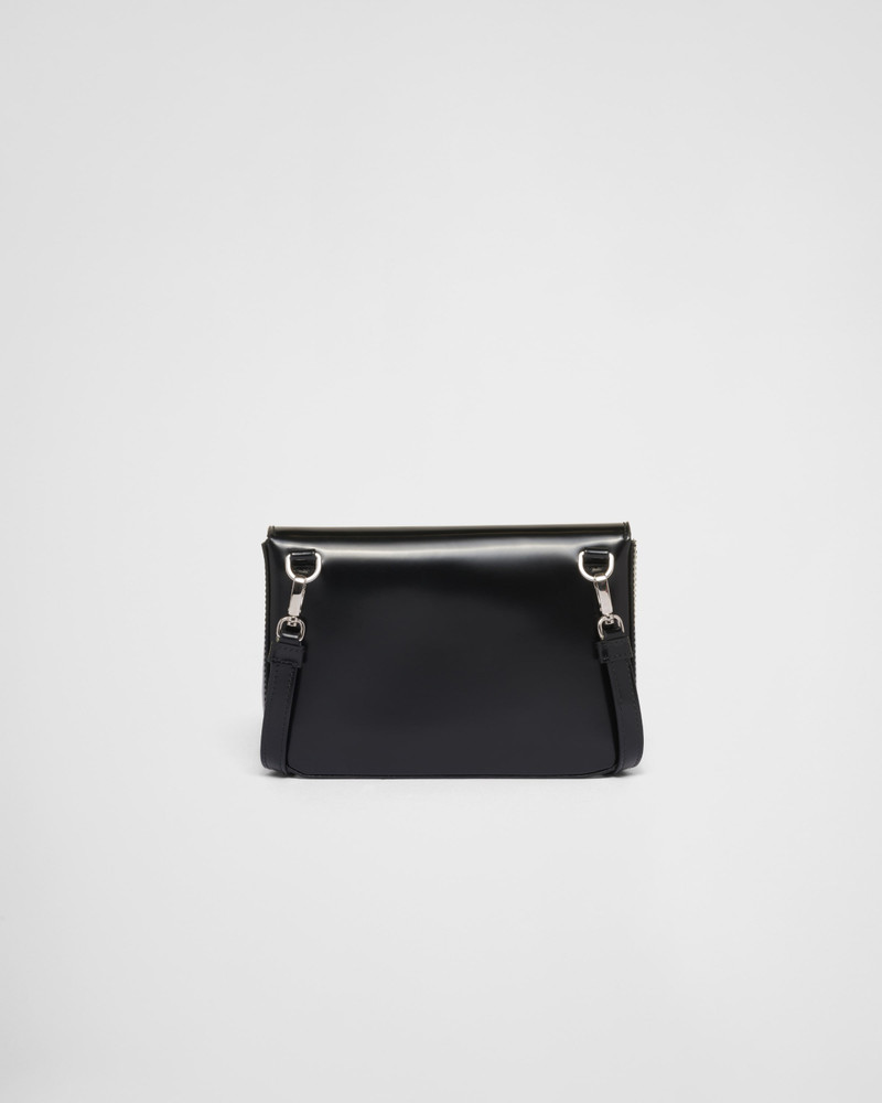 Brushed leather mini-bag with shoulder strap 4